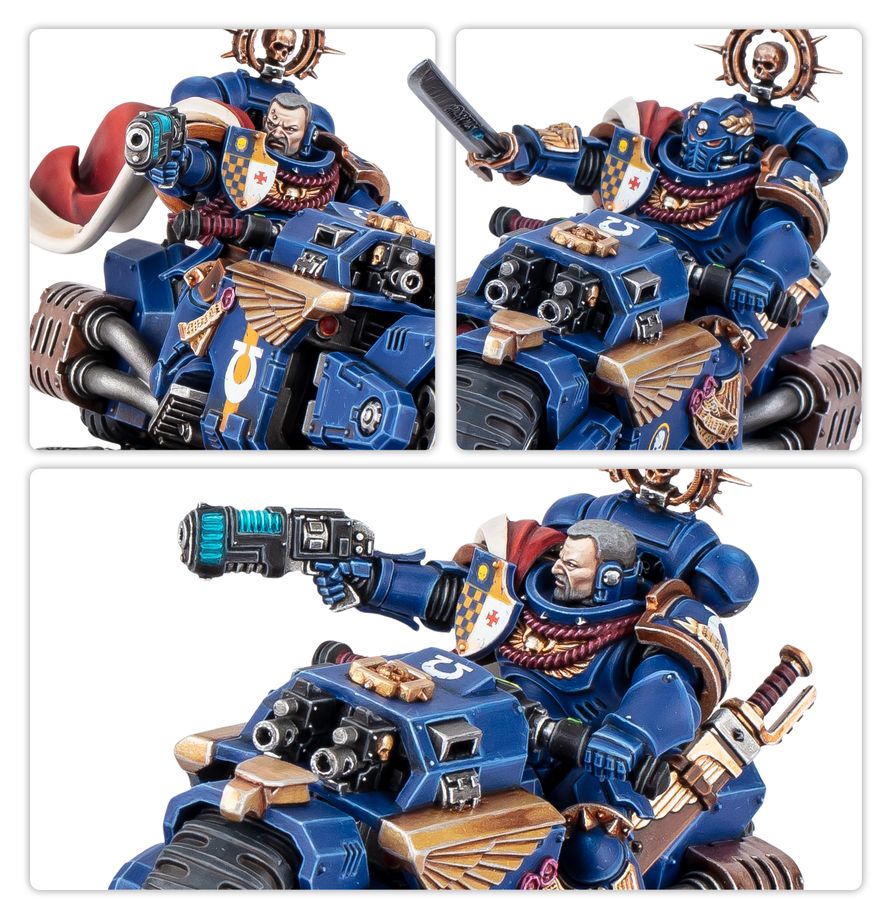 Games Workshop: Warhammer 40K - Space Marines Captain on Bike