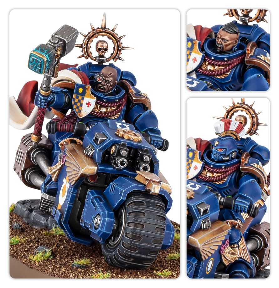 Games Workshop: Warhammer 40K - Space Marines Captain on Bike