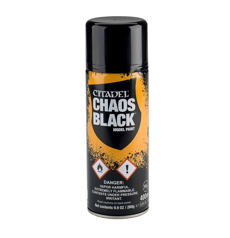 Games Workshop Citadel Chaos Black Spray Paint