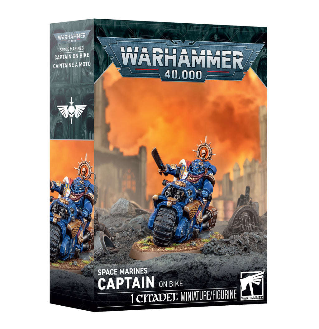 Games Workshop: Warhammer 40K - Space Marines Captain on Bike